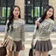- Áo cardigan kẻ sọc dài tay form mỏng nhiều màu phong cách retro chất len lông thỏ DELIZ CD834