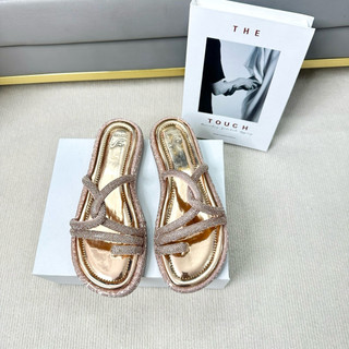 Dép Nữ Kẹp Sỏ Ngón Đính Xoàn Cao Cấp MA Shoes –  Đế Bánh Mì Cao 3cm D4792