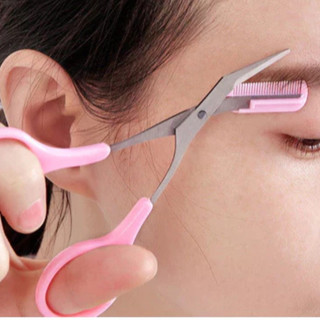 Kéo Cắt Tỉa Chân Mày Mini Brow Class Landallsa kèm lược mini Chải và tỉa lông mày tiện lợi, an toàn