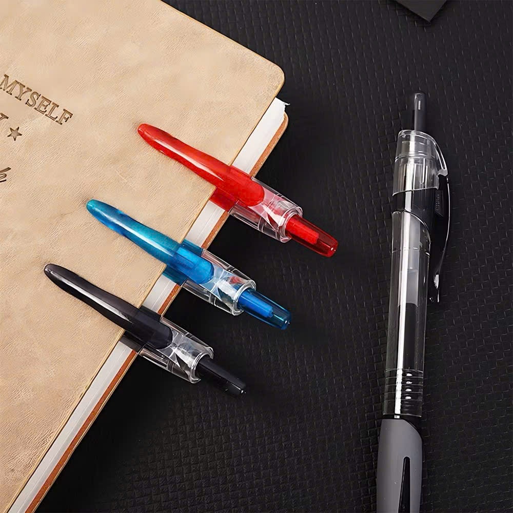 20 Bút Bi Gel Nước Đủ 3 Màu Cơ Bản Xanh, Đen, Đỏ. Ngòi 0.5mm, Có Tay Cầm Đệm Cao Su Mềm.