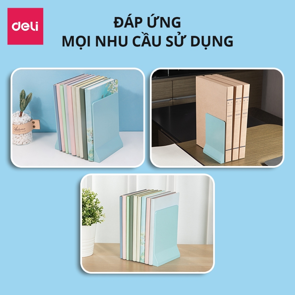 Combo 2 Kệ Đỡ Sách Pastel – Chặn Sách Mini Để Bàn Học, Làm Việc