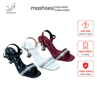 Sandal Gót 7P Bản Ngang Viền Đá MA Shoes D4764 – Sang Trọng, Tôn Dáng, Êm Chân, Dễ Phối Đồ