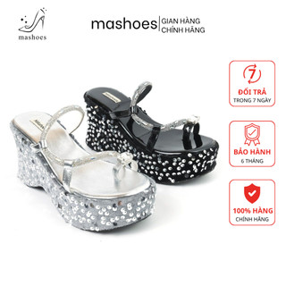 Dép Xuồng Kim Sa, Quai Xỏ Đính Xoàn 9cm MA Shoes D4742 - Chất Liệu Cao Cấp, Chống Trơn Trượt