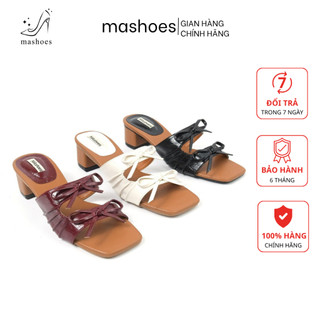 Dép Gót 5cm Quai 2 Nơ MA Shoes D4734 – Dễ Phối Đồ, Chất Liệu Cao Cấp, Chống Trơn Trượt