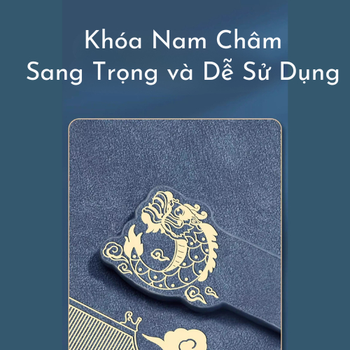 Sổ Mini, Sổ Tay Nhỏ  A7 A6 MESO 200 Trang - Sổ Bìa Da Chống Thấm Nước, Khóa Nam Châm, Họa Tiết Sang Trọng