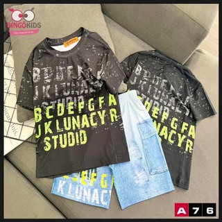 Set đùi bé trai chất thun lạnh loại 1 in hình hip hop cực ngầu