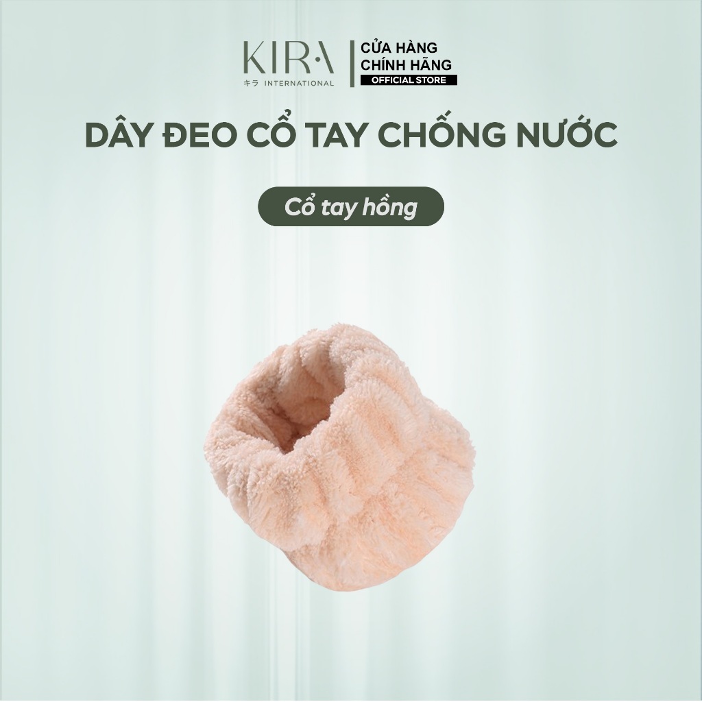 Dây đeo cổ tay chống nước, set phụ kiện skincare sang chảnh, chất nhung co giãn