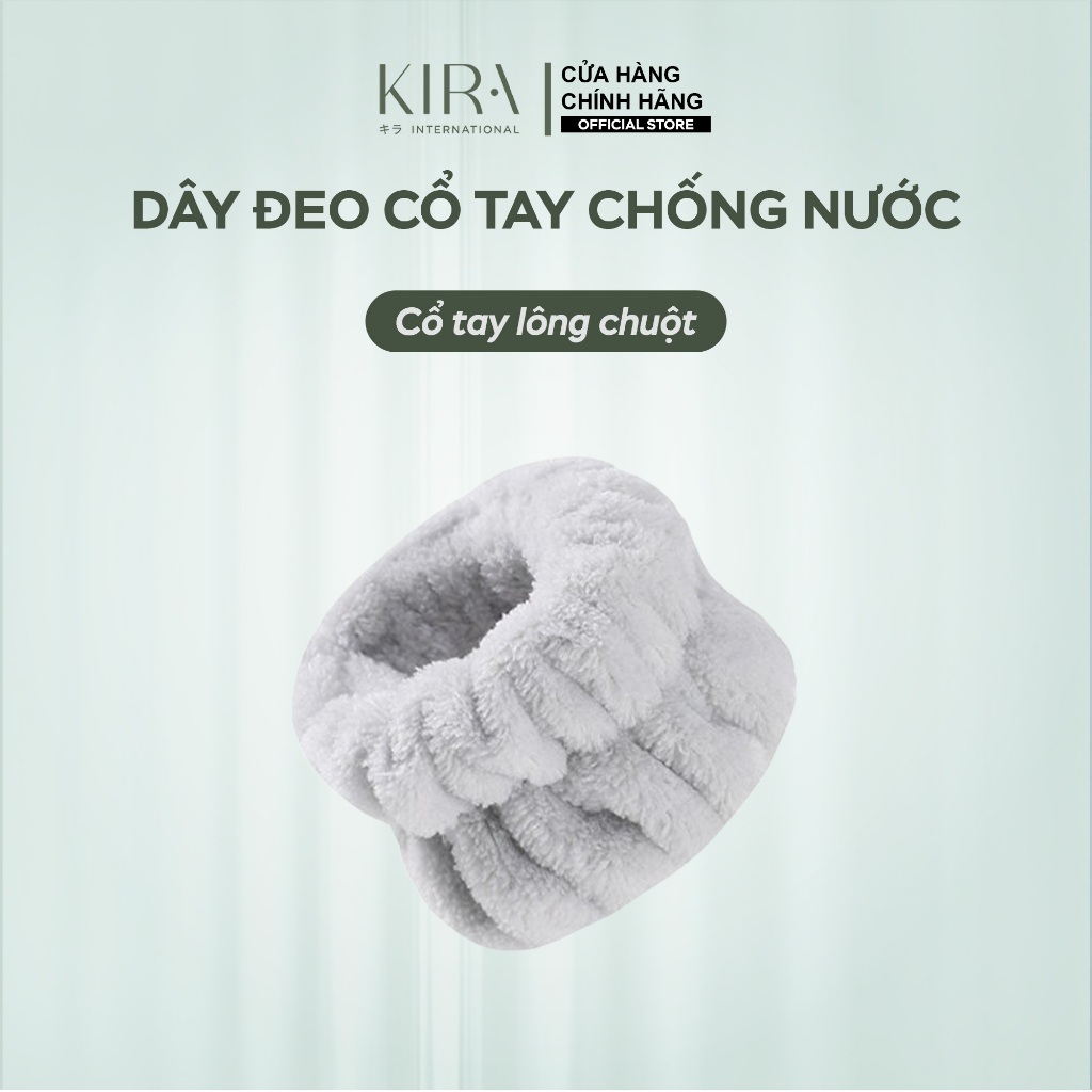 Dây đeo cổ tay chống nước, set phụ kiện skincare sang chảnh, chất nhung co giãn