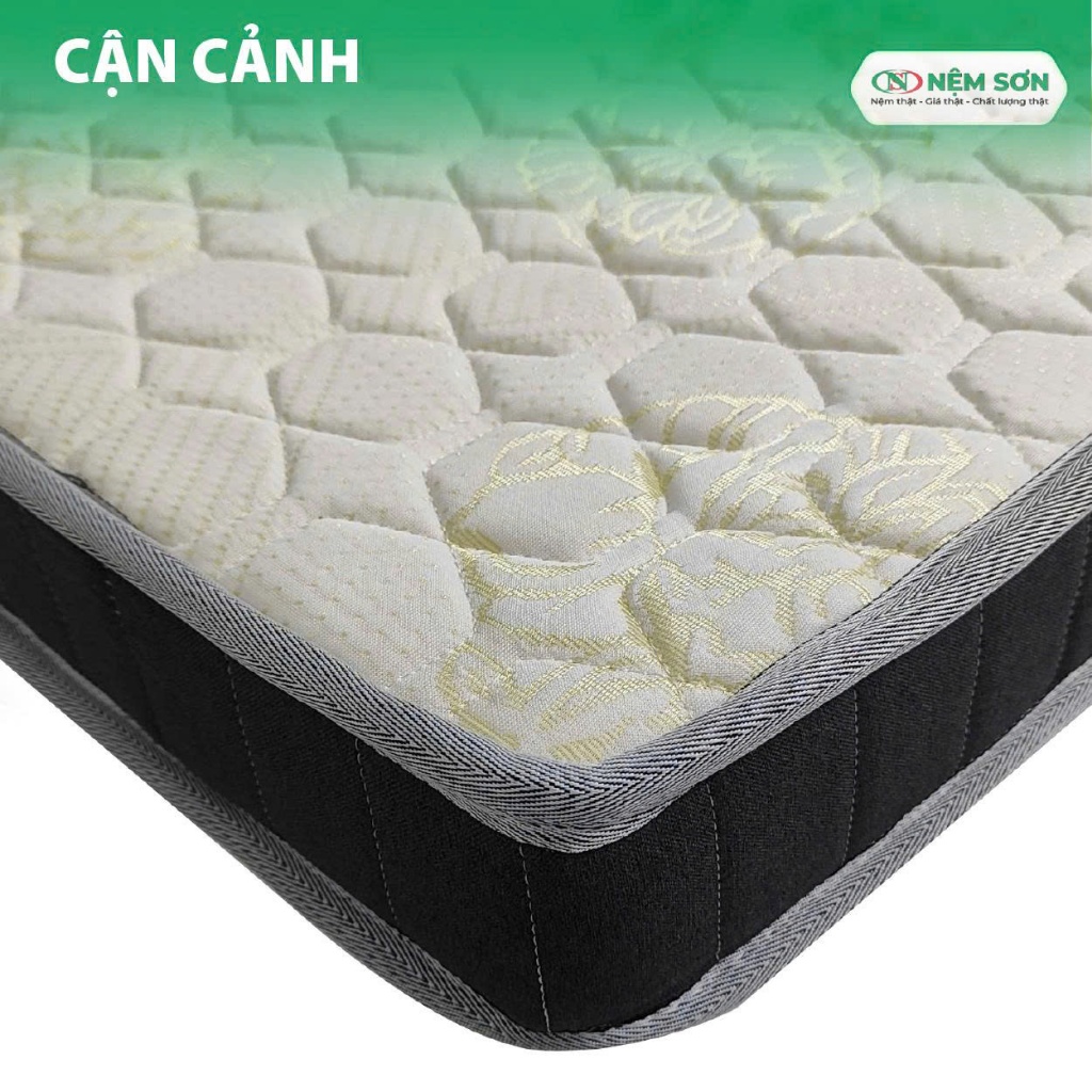 [Mua 1 Tặng 8] - Nệm Cao Su Thiên Nhiên nguyên khối 10cm - Nệm Sơn - Bản Cải Tiến Vải Gấm Cao Cấp