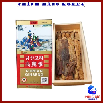 Hồng Sâm Củ Khô Hộp Sắt Bio Chính Hãng Hộp 300g - Nhân Sâm Hàn Quốc Tăng Thể Lực, Phòng Ung Thư
