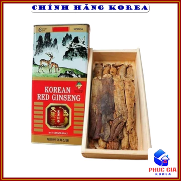 Nhân sâm củ khô hàn quốc Insam, hộp 300gr - Hồng sâm hàn quốc hộp thiếc - Tăng thể lực, sức khỏe, phòng ung thư