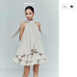 Chân Váy Ngắn Silk Aform Layers Chất Vải Lụa Tô Châu Thoải Mái ,WCV059 SOME HOW STORE