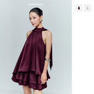Áo Silk Halter Tiered Mini, Chất Vải Lụa Tô Châu Thoải Mái, WKI087  SOME HOW STORE