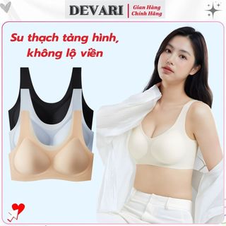 Áo ngực su cao cấp su thạch mỏng nhẹ thoáng mát co giãn linh họat mút vừa ôm nâng ngực DEVARI A606