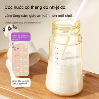 Youkebei Bình sữa PPSU an toàn cho trẻ em 1-3 tuổi trở lên, cốc sữa ống hút học uống chống tràn, uống trực tiếp tiện lợi