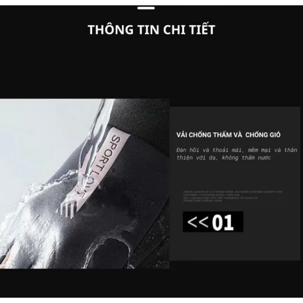 Găng Tay Chất Dày Ấm Đi Xe Máy Nam Nữ SportLov Siêu Hot