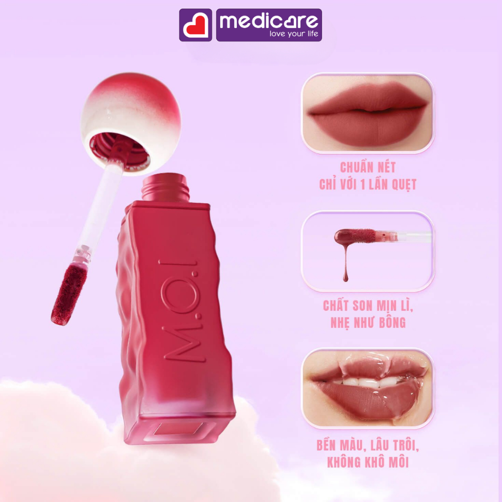Son kem lì M.O.I Matte Lasting lip tint 4g