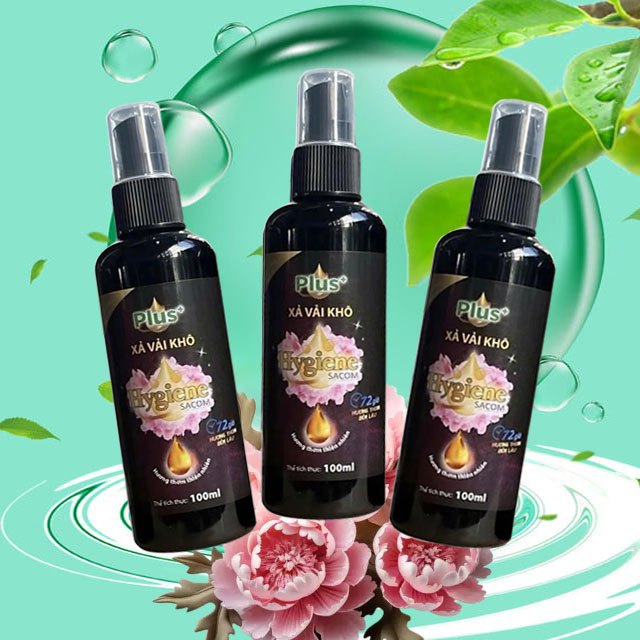 [Combo 5 chai + Tặng 1] Nước xả vải khô Hygiene Sacom dạng xịt - Dung tích 100ml- Công nghệ Thái Lan BONVT