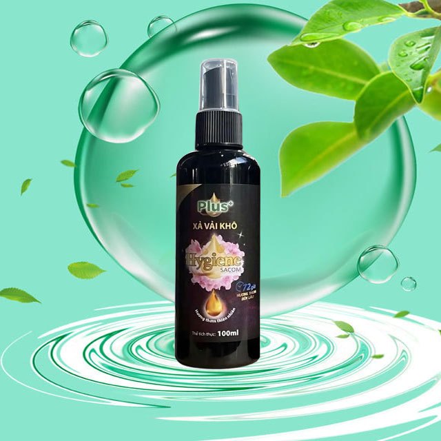 [Combo 5 chai + Tặng 1] Nước xả vải khô Hygiene Sacom dạng xịt - Dung tích 100ml- Công nghệ Thái Lan BONVT