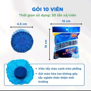 Viên thả bồn cầu, Combo 5 túi ( 50 viên) tẩy bồn cầu, thả bồn cầu giúp sạch mảng bám, khử mùi hôi hiệu quả thơm mát