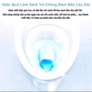Viên thả bồn cầu, Combo 5 túi ( 50 viên) tẩy bồn cầu, thả bồn cầu giúp sạch mảng bám, khử mùi hôi hiệu quả thơm mát
