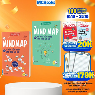 Sách - Combo Mindmap ngữ pháp tiếng Trung và Mindmap từ vựng tiếng Trung theo giáo trình Hán ngữ
