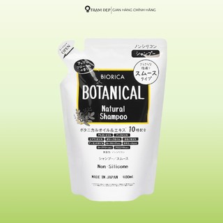 Dầu Gội Biorica Botanical Táo Đen Natural Shampoo Non-Silicone (400ml)