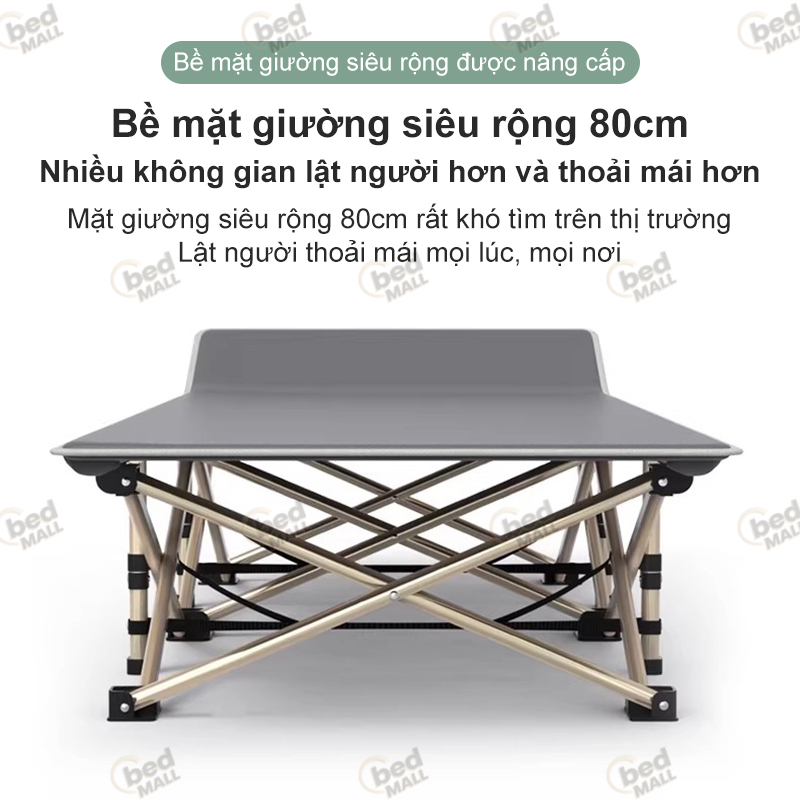 Giường gấp gọn mở nhanh chóng để ngủ trưa làm việc, ở nhà bệnh viện và ghế nằm ngoài trời