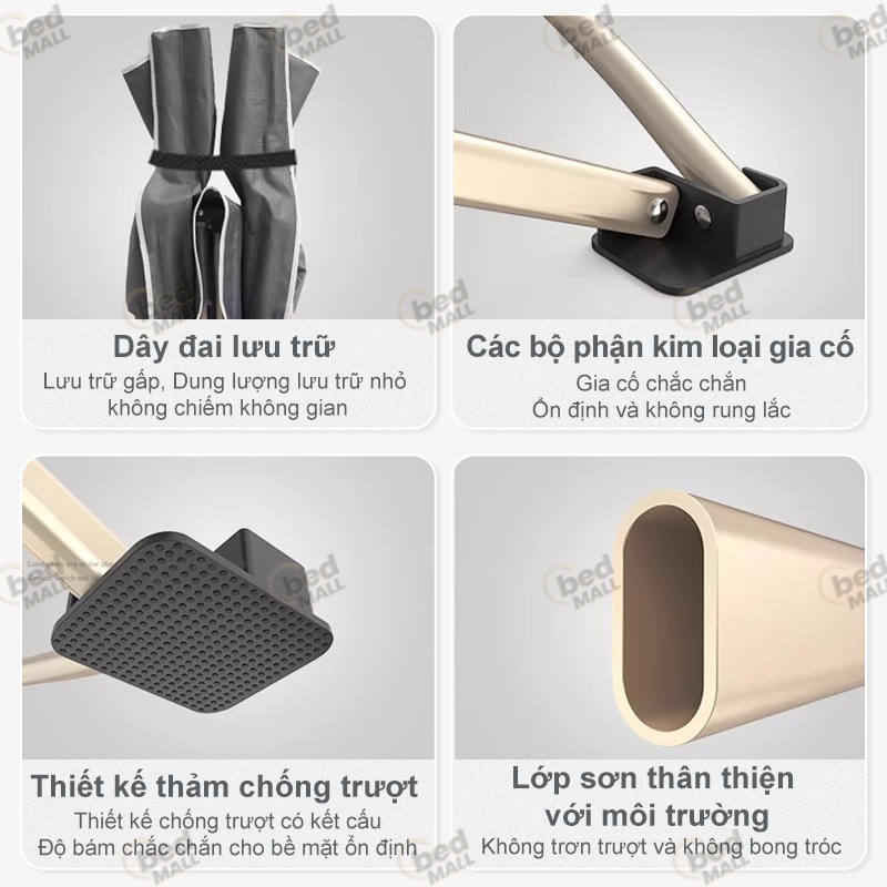 Giường gấp gọn mở nhanh chóng để ngủ trưa làm việc, ở nhà bệnh viện và ghế nằm ngoài trời