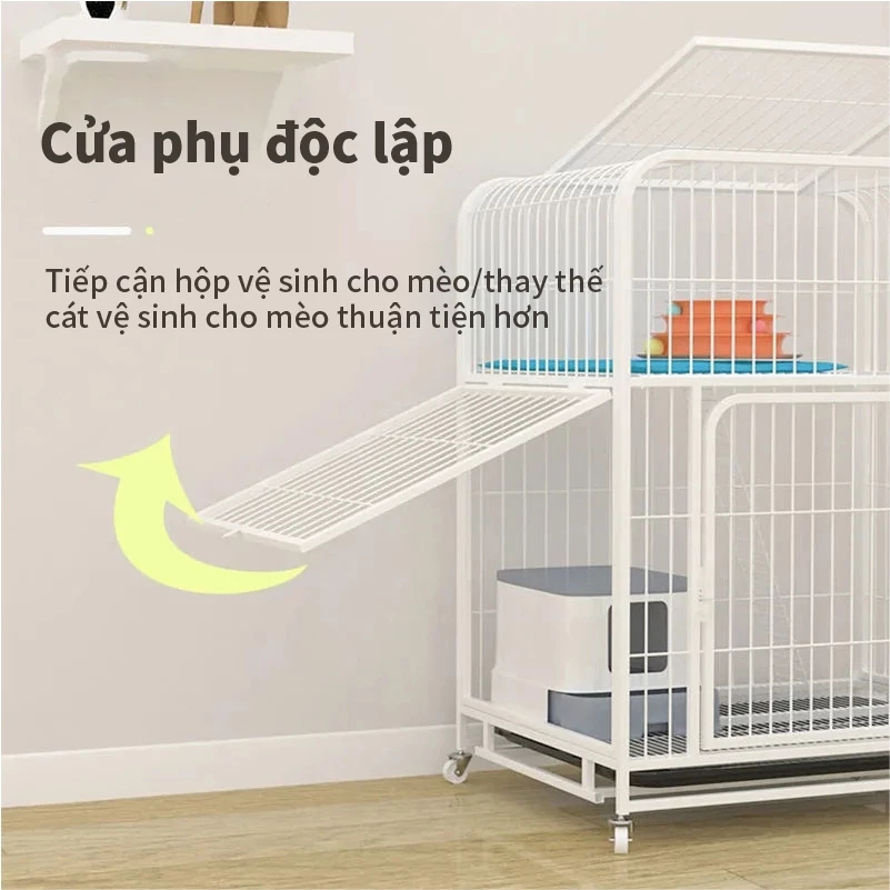 Lồng thú cưng 2/3/4 tầng, ống tiện lợi, phù hợp cho chó to