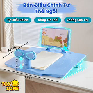 Bàn Học Chống Gù Lưng, Chống Cận Thị Cho Học Sinh Tiểu Học - Bàn Điều Chỉnh Tư Thế Ngồi Đúng, Bảo Vệ Mắt Bé Từ 5-12 Tuổi