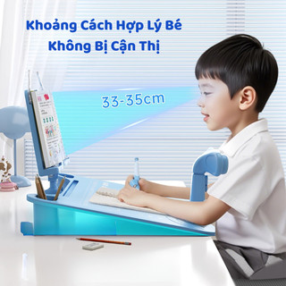 Bàn Học Điều Chỉnh Tư Thế Ngồi Chống Gù Lưng,Cận Thị, Mặt Bàn Rộng Rãi Điều Chỉnh Góc Độ Phù Hợp Với Nhiều Lứa Tuổi