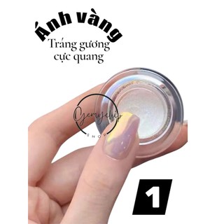 Bột Tráng gương nail cực quang dùng để trang trí nail,phụ kiện làm nền trơn, bột sáng mịn