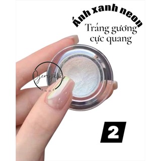 Bột Tráng gương nail cực quang dùng để trang trí nail,phụ kiện làm nền trơn, bột sáng mịn