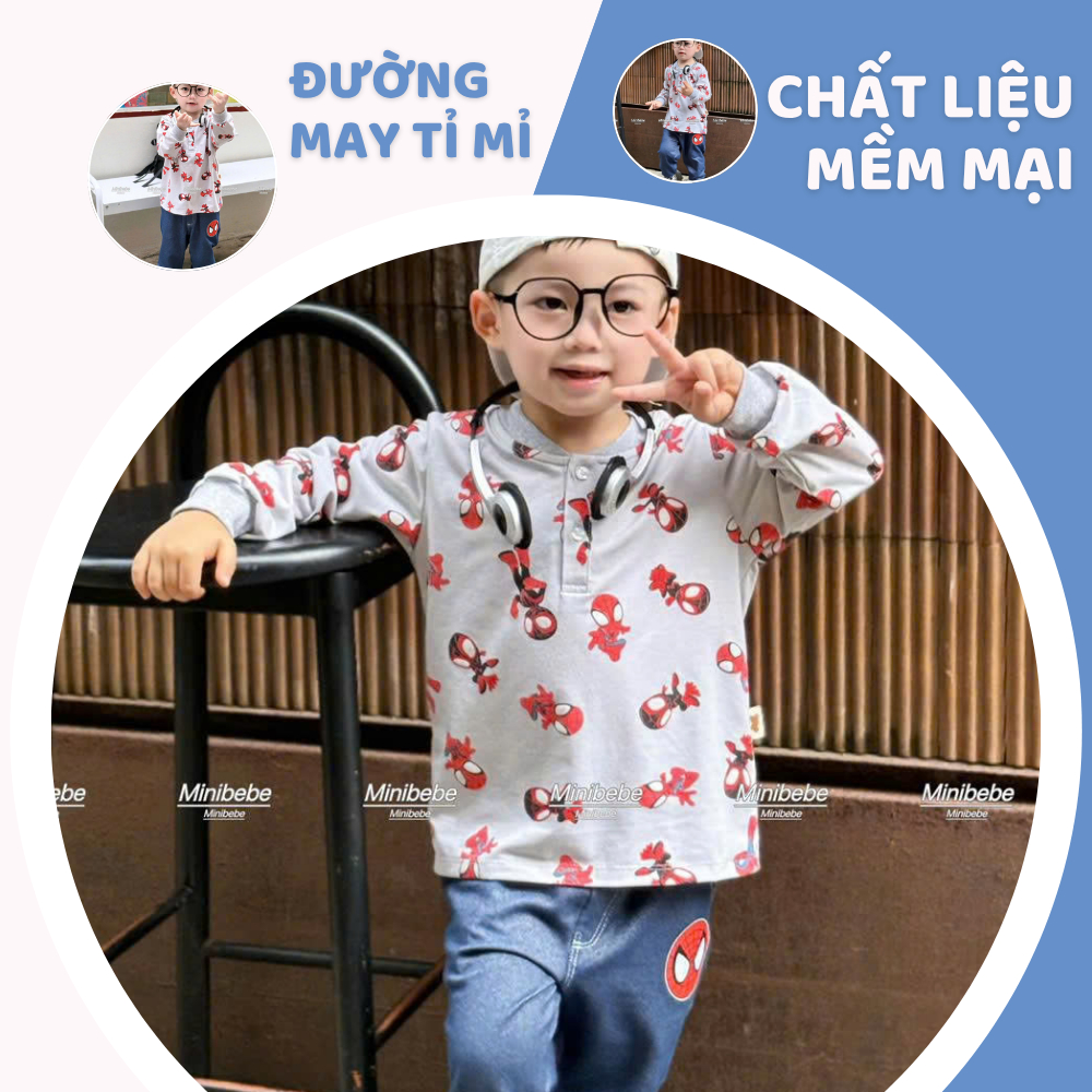 [À ƠI SHOP] G66- bộ dài tay nhện đỏ full áo- a210.357