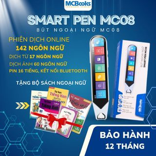 Máy phiên dịch đa ngôn ngữ - Smart pen MC08 và Máy phiên dịch chuyên dụng M16 - Tặng kèm sách bất kỳ
