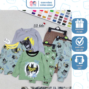 C14- set 3 bộ dài tay dơi đen batman - a100.263