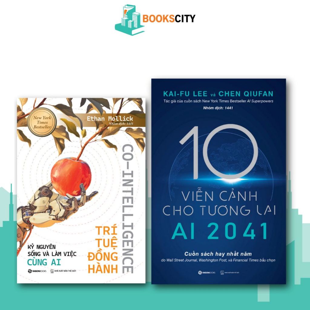 Combo Sách - CO - Intelligence: Trí Tuệ Đồng Hành + AI 2041: 10 Viễn Cảnh Cho Tương Lai