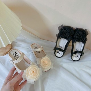 Sz 21-35 Form Nhỏ Sục Búp Bê Đính Hoa Hồng Quai Ngang Tiểu Thư Cho Bé Gái K094