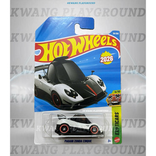 Kwang Playground - Xe mô hình Hot Wheels basic Pagani Zonda Cinque (toon trắng) - Case B 2026