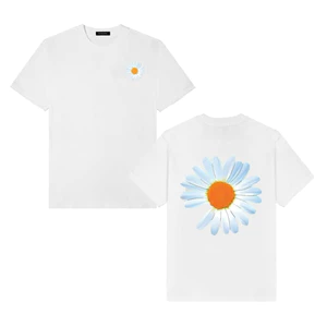 Áo Thun Unisex Hoa Hướng Dương Vải Cotton Dày Dặn - Mềm Mịn Cotton Co Giãn 2 Chiều