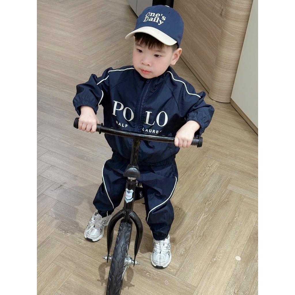 [À ƠI SHOP] B85- bộ dài gió in chữ polo - a210.358