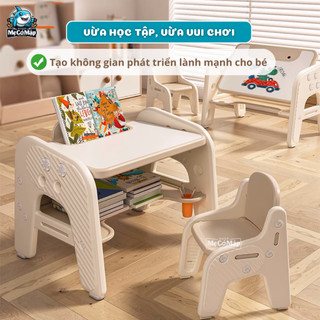 Bộ Bàn Ghế Đa Năng Pakey Kèm Ghế Cho Bé, Bàn Học Tích Hợp Bảng Vẽ Thông Minh