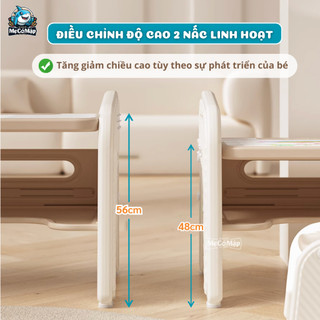 Bộ Bàn Ghế Đa Năng Pakey Kèm Ghế Cho Bé, Bàn Học Tích Hợp Bảng Vẽ Thông Minh