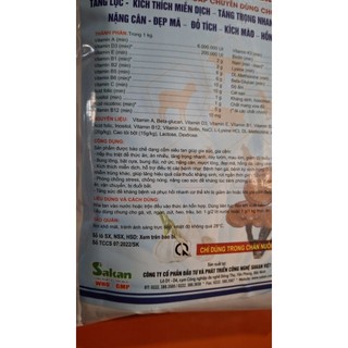 Đạm tăng lực gói 1kg dạng cốm siêu tan chuyên dùng cho trang trại
