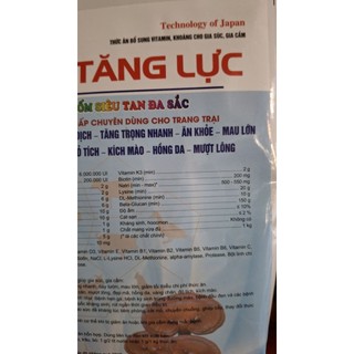 Đạm tăng lực gói 1kg dạng cốm siêu tan chuyên dùng cho trang trại