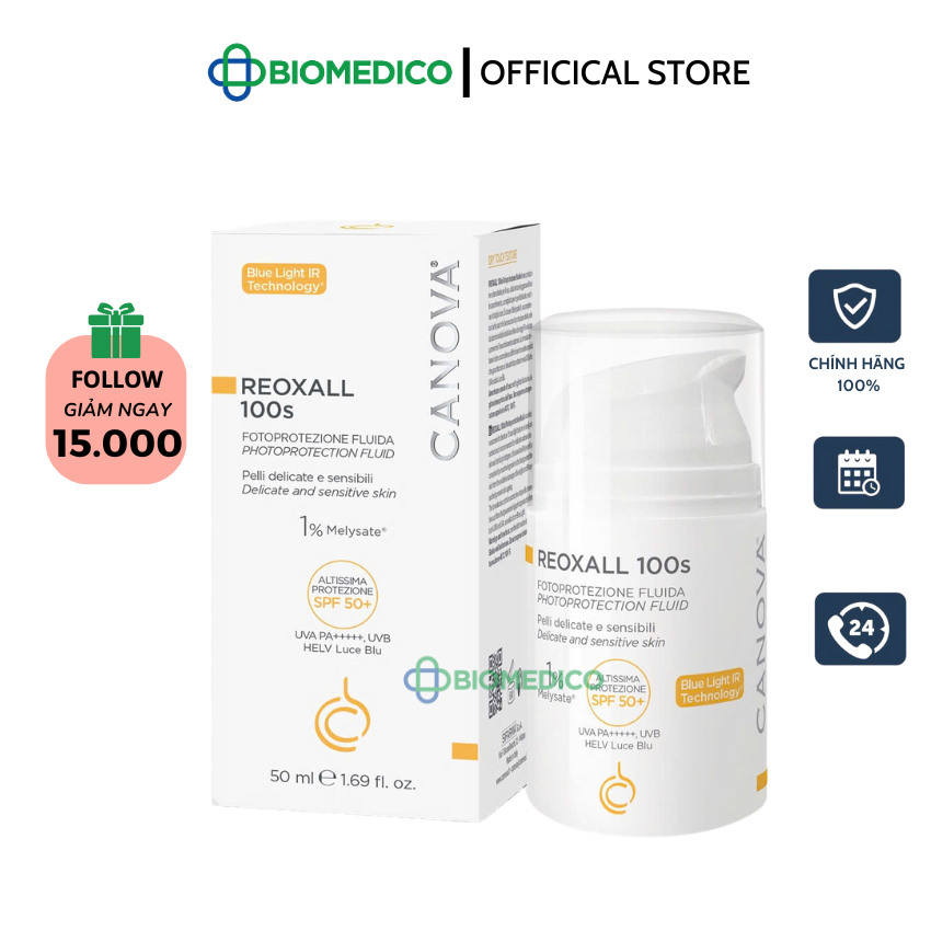 Sữa chống nắng phổ rộng CANOVA REOXALL 100s - Photoprotection Fluid bảo ...