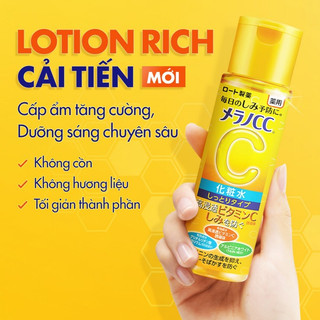 Dung Dịch Dạng Đặc Dưỡng Trắng, Cải Thiện Thâm Melano CC Whitening Lotion (170ml)