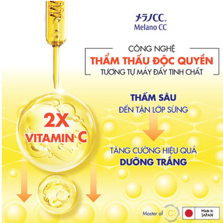 Dung Dịch Dạng Đặc Dưỡng Trắng, Cải Thiện Thâm Melano CC Whitening Lotion (170ml)