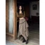 Chân váy caro dáng dài bất đối xứng phối tua rua vintage thời trang nữ | KHAO Boutique